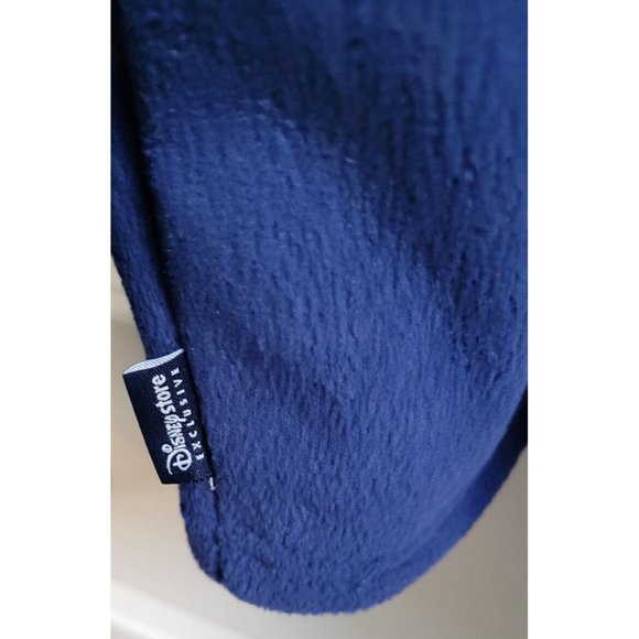 NWT XL Vtg Disney Store Minnie Mouse Navy Sweatshirt with Collar 1/4 Zip - Picture 4 of 5